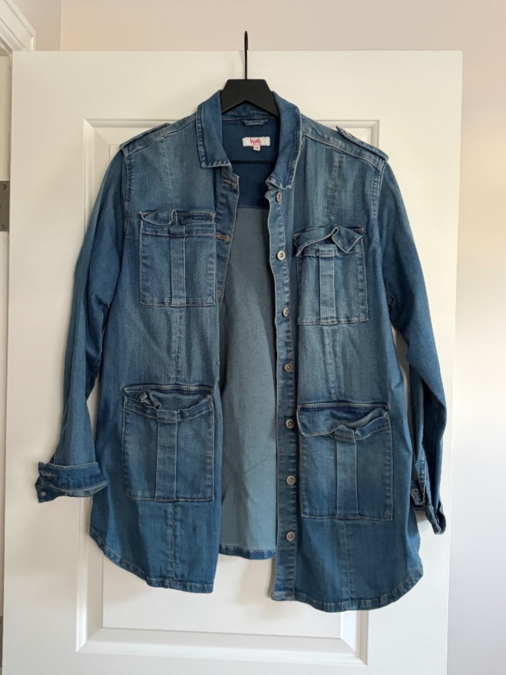 Parisian Moto Jean/Denim Utility Jacket